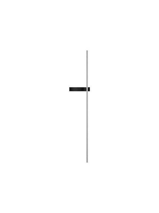 Led7 Modern Leuchte Wand mit Integrierter LED Schwarz 60cm