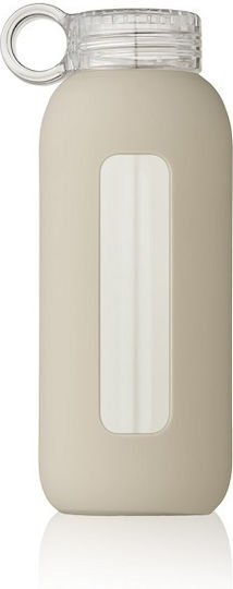 Liewood Yang Παιδικό Παγούρι Πλαστικό με Καλαμάκι Sandy 500ml