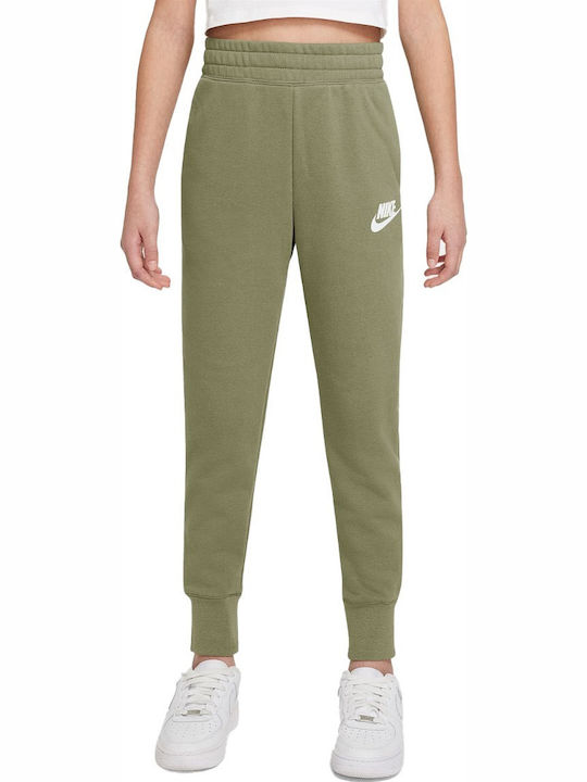 Nike Παιδικό Παντελόνι Φόρμας Χακί Sportswear Club