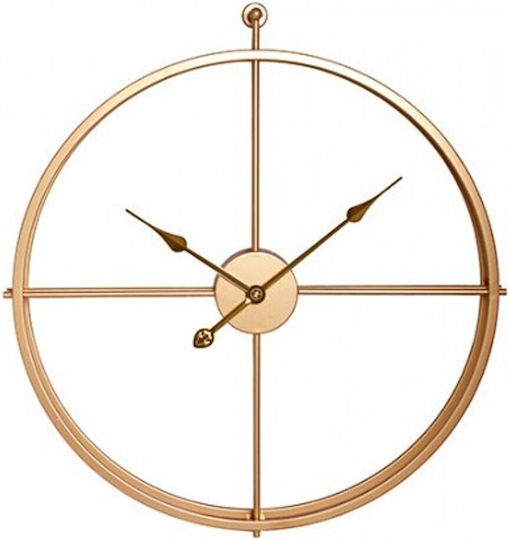 Etoile Ceas de Perete Metalic Auriu 61x67cm