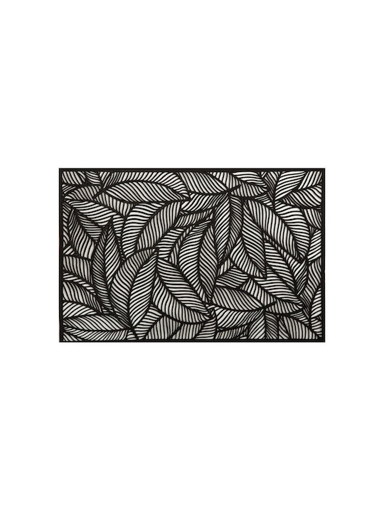 Maxwell & Williams Leaf Σουπλά Πλαστικό Μαύρο 43x30cm