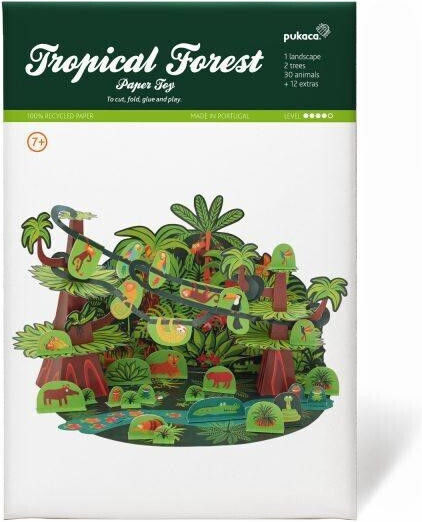 Pukaca Paper Construction Toy Tropical Forest for Children 6+ years old+ Years