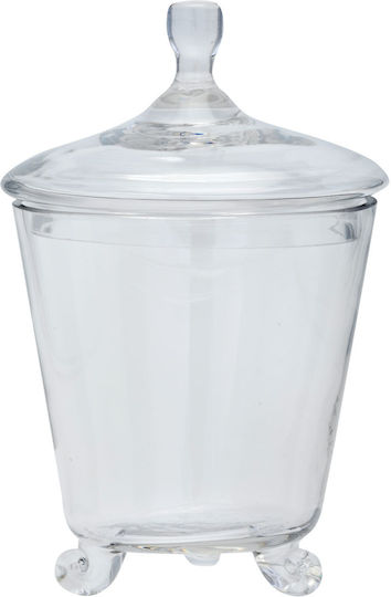 JK Home Decoration Διακοσμητικό Βάζο Glas Transparent 21cm 1Stück