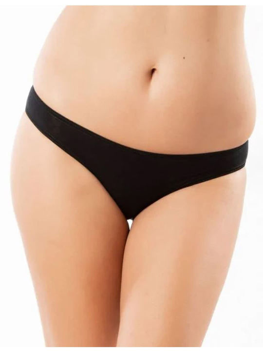 Slipuri pentru femei KEI Rio Cotton Bottom pentru femei Negru