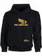 Fleece Kids Sweatshirt with Hood and Pockets Black Honda