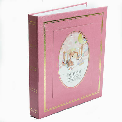 Kinderalbum für 100 Fotos Abmessungen 13x18cm Rosa 13x18cm
