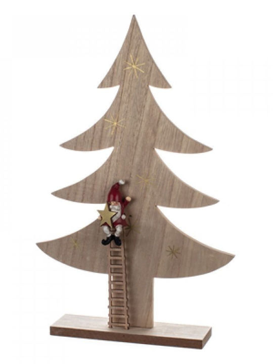 Weihnachtsdekoration Baum Dreieckig 41cm Beige