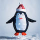 Aca Beleuchtet Weihnachtliche Stoff Figur Pinguin Schwarz Höhe 72cm Penguin