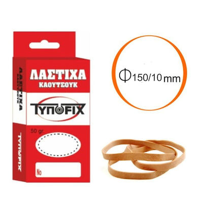 Typofix Gummibänder Verpackung Breite mit Durchmesser 150mm Braun 50gr