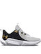 Under Armour Flow Futr X 2 Scăzut Pantofi de baschet Alb / Negru / Auriu Metalizat