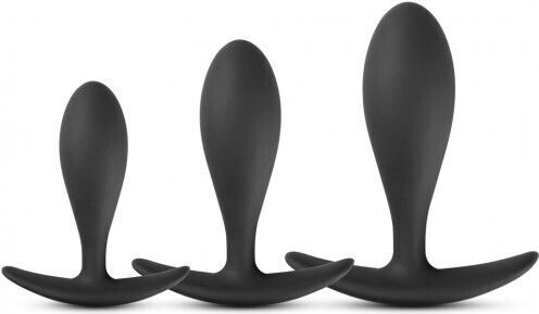 CyprusLoveShop Anal Plugs Set Black 3pcs