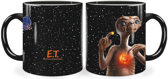 Half Moon Bay E.T. The Extra-Terrestrial Heat Change Κούπα Κεραμική Μαύρη 400ml