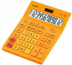 Casio Taschenrechner 12 Ziffern in Orange Farbe