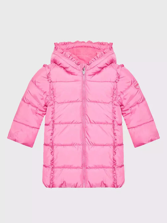 Guess Kinder Steppjacke Lang mit Kapuze Rosa A2BL00WCFM0-G66L