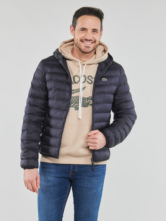 Lacoste Winter Jacket Puffer Navy Blue