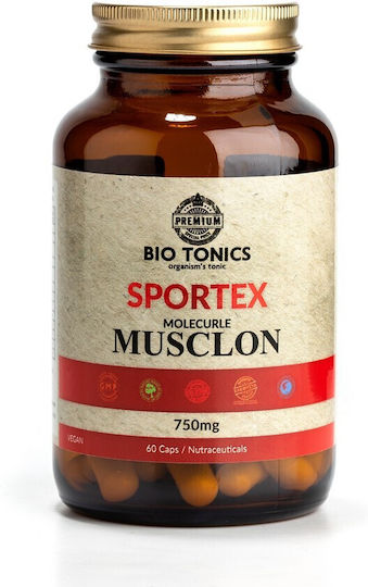 Bio Tonics Sportex Molecule Musclon 750mg Ειδικό Συμπλήρωμα Διατροφής 60 φυτικές κάψουλες