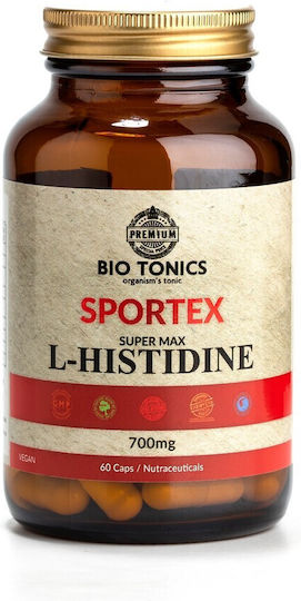 Bio Tonics Sportex Super Max L-Histidine 700mg 60 Φυτικές Κάψουλες