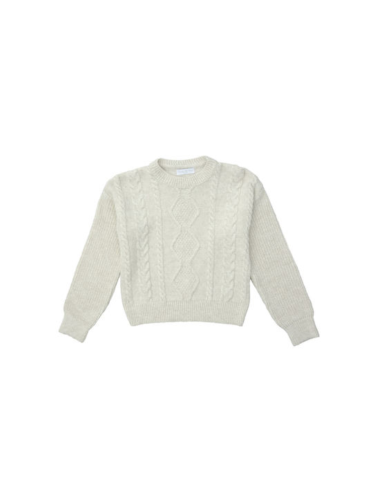 Funky Kinderpullover Langarm Beige