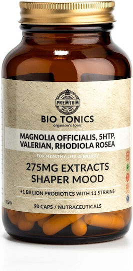 Bio Tonics Magnolia Officialis Rhodiola Rosea 5HTP 275mg 90 veg. Kappen