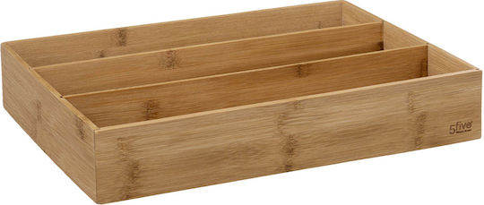 5Five Besteckeinsatz für Schubladen 189607 Hölzernes 38x28x7cm Braun
