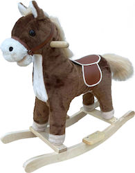 ForAll Schaukelspielzeug Pferd für 24++ Monate mit Geräuschen für ein Gewicht bis zu 40kg Braun