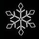 Aca Осветена Коледна Фигура Люспи Бяла Височина 66см. Snowflake