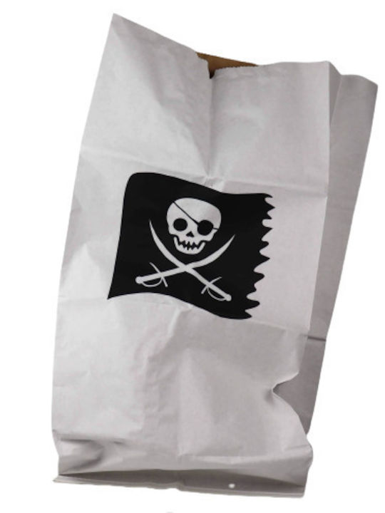 Cutie de Depozitare Jucării pentru Copii din Carton Pirate Flag Alb 1buc