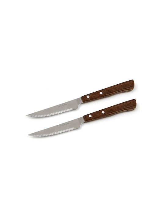 BigBuy Messer Steak aus Edelstahl S7914015 2Stück