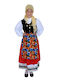 Traditional Kids Costume Kefallonitissa with Scarf