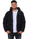 Vinyl Art Clothing Men's Winter Puffer Jacket Black