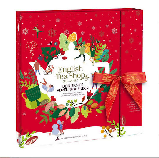 English Tea Shop Червено Чай Органичен продукт Advent Calendar Organic Tea 25 Чанти 1бр
