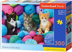 Kids Puzzle Kittens in Yarn Store for 8++ Years 300pcs Castorland