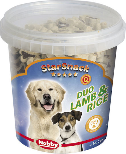 Nobby StarSnack Duo Bones Rice Бисквити за Кучета с Агнешко 500gr 69730
