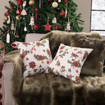 Teoran Christmas Decorative Square Pillowcase Multicolored 45x45pcs