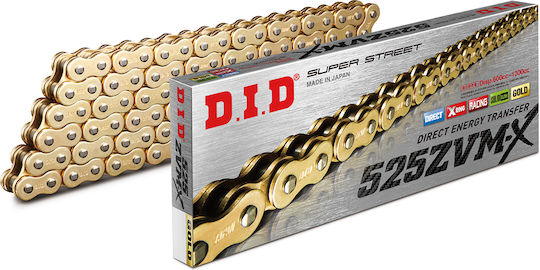 DID Drive Chain 525ZVM-X G&G for Honda CBR 600RR / Varadero for Kawasaki Z1000 525 ZVM-X G&Gx112L