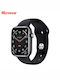 Microwear W27z Aluminium 45mm Smartwatch με Παλμογράφο (Μαύρο)