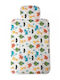 Soft Changing Pad with Cover Safari made of Plastic White for Bed 50x76cm