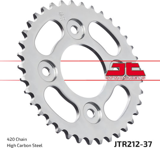 JT Sprockets Заден зъбен колело 37 Зъби за Honda Wave 110
