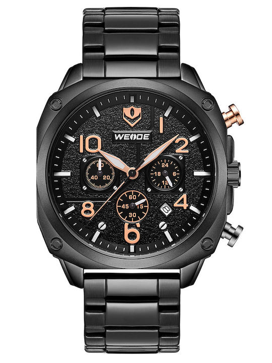 Weide Herrenuhr 44mm Chronograph Batterie mit S...