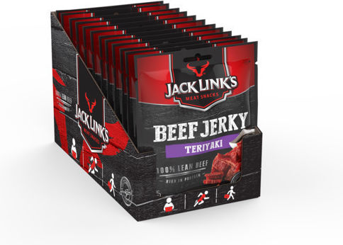 Jack Link's Jerky Teriyaki with flavor Beef 12x25gr