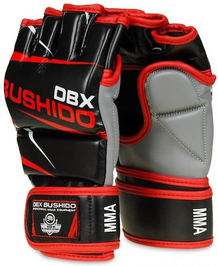 DBX Bushido Γάντια ΜΜΑ από Συνθετικό Δέρμα Μαύρα