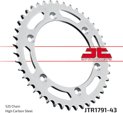 JT Sprockets Rear Sprocket 43 Teeth for Suzuki XF650 Freewind