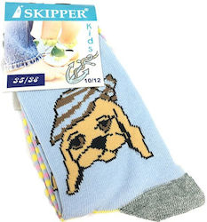 Skipper Παιδικές Κάλτσες Μακριές Dog Γαλάζιες