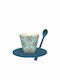 I-Total Plastic Espresso Cup Set 90ml Blue 205770