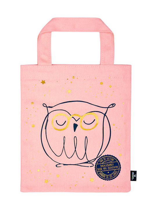 Moses Owls Βαμβακερή Τσάντα για Ψώνια σε Ροζ χρώμα Moses Owls Βαμβακερή Τσάντα για Ψώνια σε Ροζ χρώμα