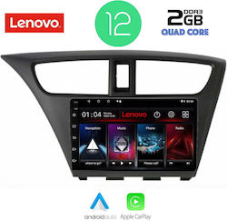 Lenovo Ηχοσύστημα Αυτοκινήτου για Honda Civic 3D/5D (2012-2015) (Bluetooth/USB/WiFi/GPS) με Οθόνη Αφής 9"