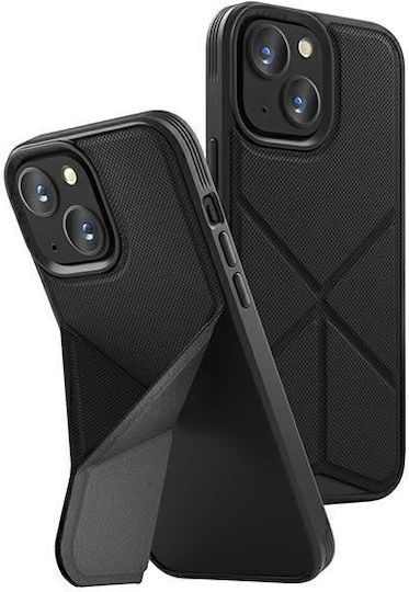 Uniq Transforma Magclick Umschlag Rückseite Silikon Ebony Black (iPhone 14 Plus)