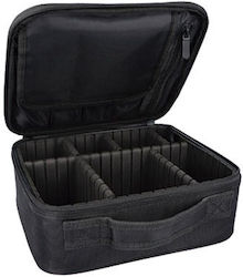 Eurostil Artificial Leather Cosmetic Case Black 07320/50 H25xW22xD10cm