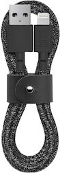 Native Union Belt Împletit USB-A la Cablu Lightning Gri 1.2m Cosmos (BELT-L-CS-BLK-2-NP)