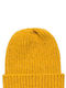 Replay Ribbed Beanie Cap Yellow